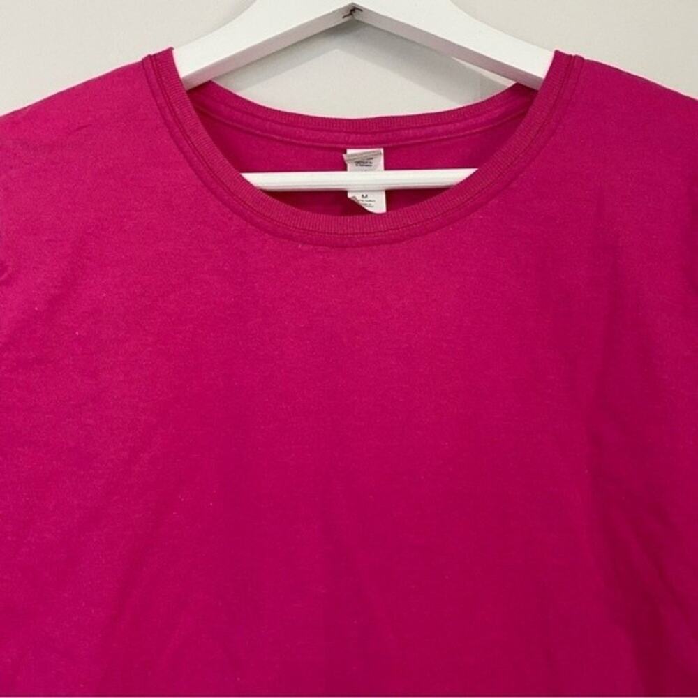 Fruit of the Loom Women’s Casual Short Sleeve Crewneck Tee Shirt Pink NWOT - Picture 2 of 8